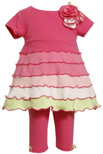 Baby-Girls   Colorblock Knit Capri Set, Pink, 3-6 Months