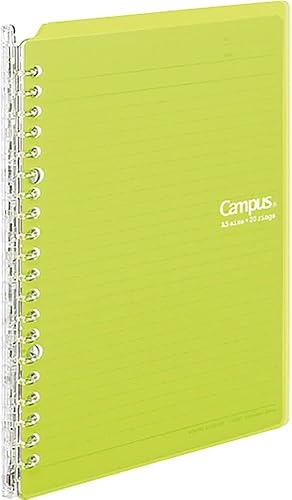 Yellow Green A5 Ring Binder with Loose-Leaf Paper