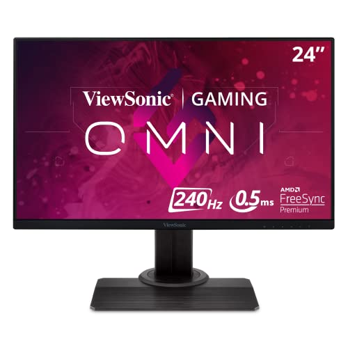 OMNI XG2431 24 Inch 1080p 0.5ms 240Hz Gaming Monitor with AMD FreeSync Premium, Advanced Ergonomics, Eye Care, HDMI and DisplayPort for Esports