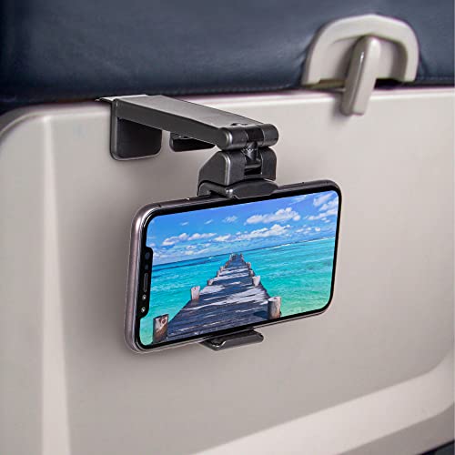 Universal airplane phone holder with 360-degree rotation