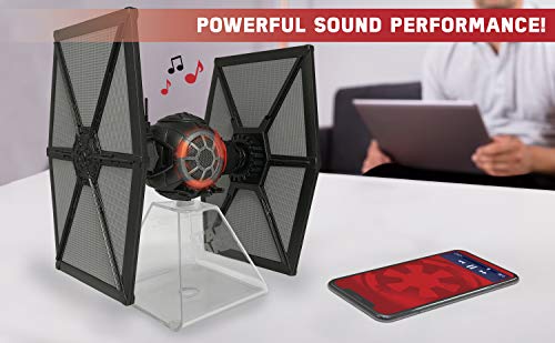Bluetooth Speaker - The Force Awakens First Order Tie Fighter Villain Starfighter Lights Up When In Use
