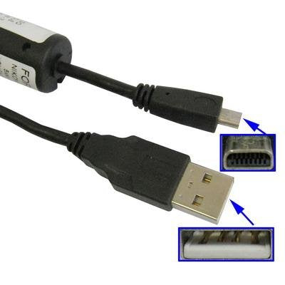 USB Data Sync Cable for Sony DSLR and Cybershot Cameras
