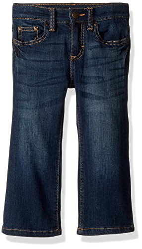 Baby Boys  Five Pocket Boot Cut Jean, Dark Blue, 4T