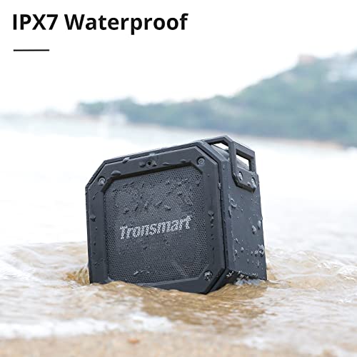 Waterproof Bluetooth Speaker, Groove(Force Mini) Wireless Outdoor Mini 10W Portable Bluetooth Speakers, Bluetooth 5.0, IPX7 Waterproof, 24H Playtime, Built in mic, Support Micro SD/TF Card