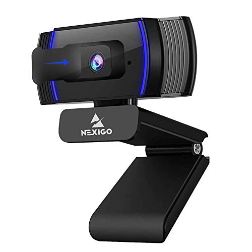 N930AF Webcam with Software Control, Stereo Microphone and Privacy Cover, Autofocus, 1080p FHD USB Web Camera, Compatible with Zoom/Skype/Teams/Webex, PC Mac Desktop