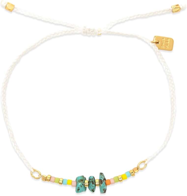 White Solana Seed Bead Boho Bracelet for Women