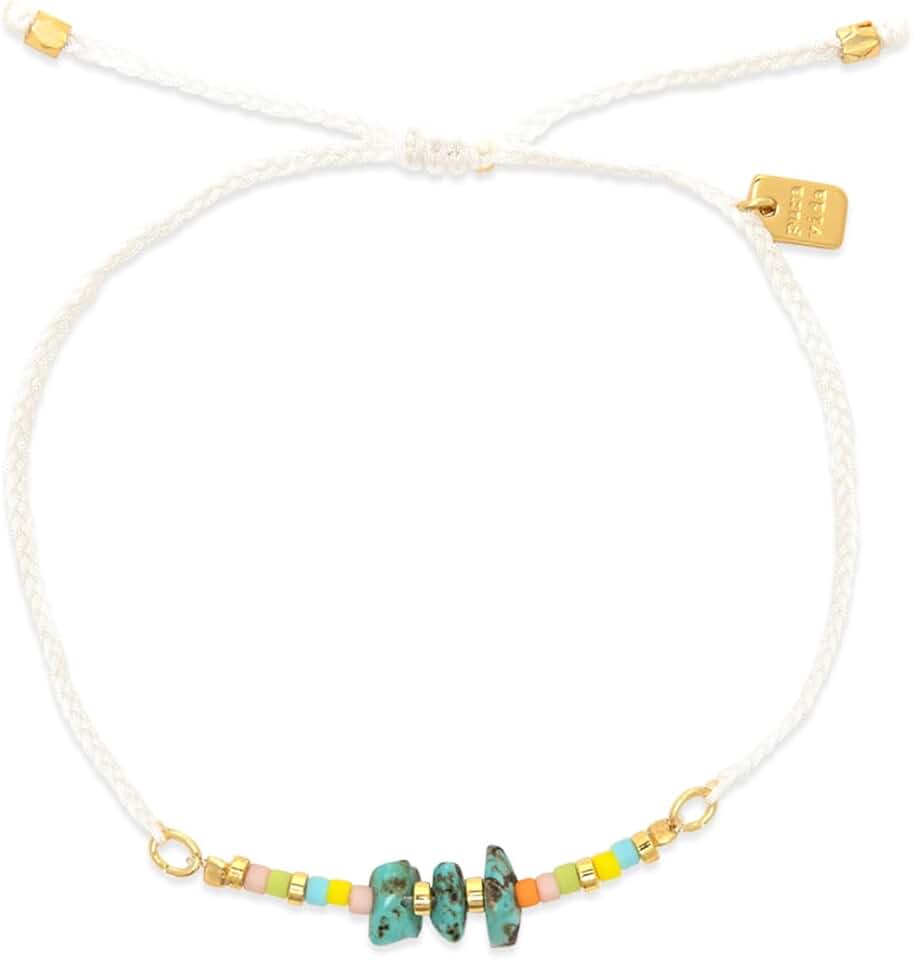 White Solana Seed Bead Boho Bracelet for Women
