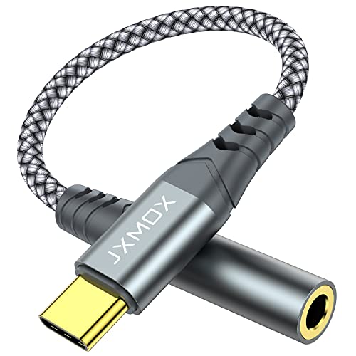 USB Type C to 3.5mm headphone adapter, grey