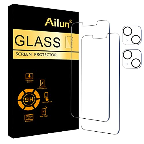 2 Pack Tempered Glass Screen and Camera Protectors for iPhone 13 mini