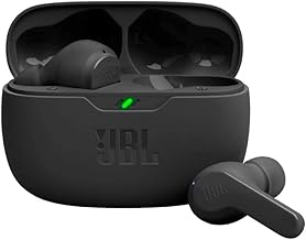 Wireless earbuds with deep bass, Bluetooth 5.2, water-resistant, hands-free calls, 32-hour battery