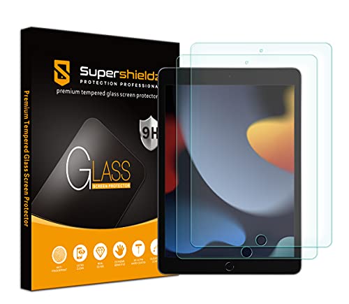 (2 Pack) Designed for Apple New iPad 10.2 inch (9th/8th/7th Generation, 2021/2020/2019) Screen Protector, (Tempered Glass) Anti Scratch, Bubble Free