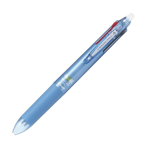 Four-color ballpoint pen with light blue body