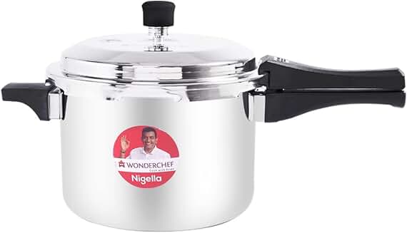 5L Tri-Ply Outer Lid Pressure Cooker in Silver