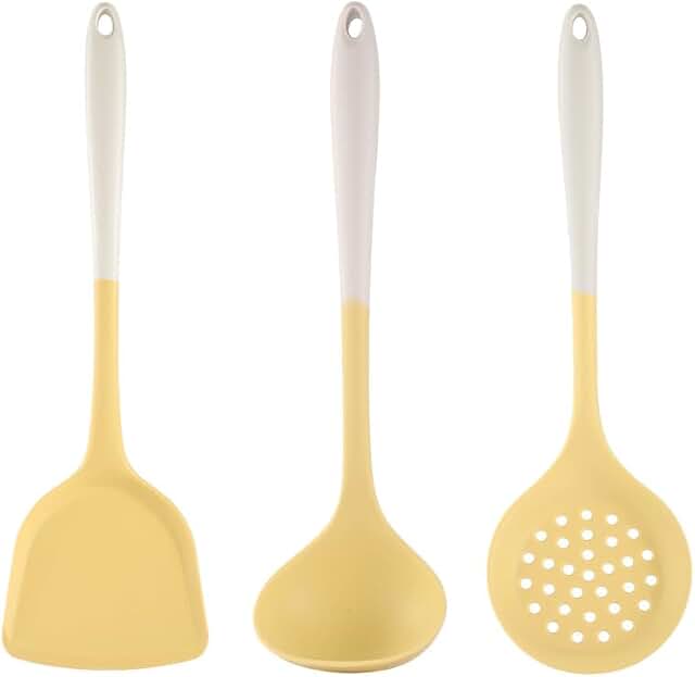 Set of 3 Heat-Resistant Silicone Cooking Utensils