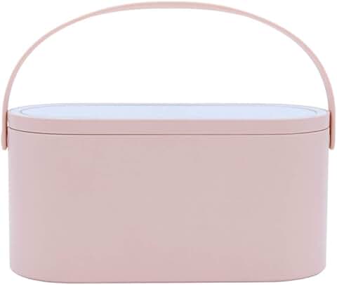 2025 Portable Makeup Case with Mirror and LED Light