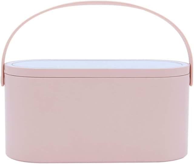 2025 Portable Makeup Case with Mirror and LED Light