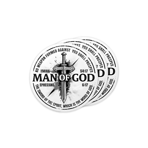 Set of 3 Christian Cross Stickers for Water Bottles and More