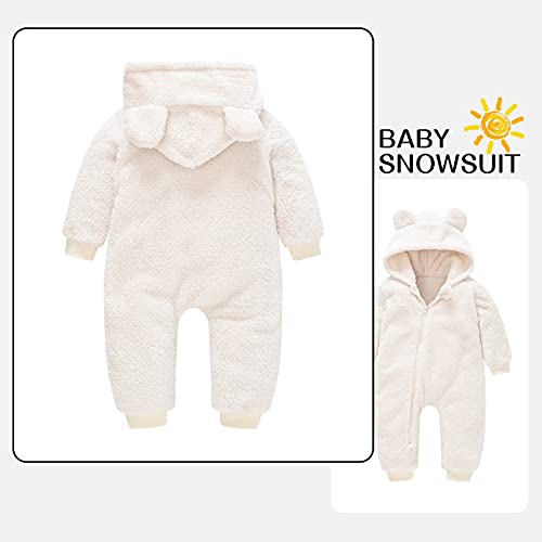Romper Baby Boy Girls Coat 18-24 months Fleece Jumpsuit Winter Warm Clothing
