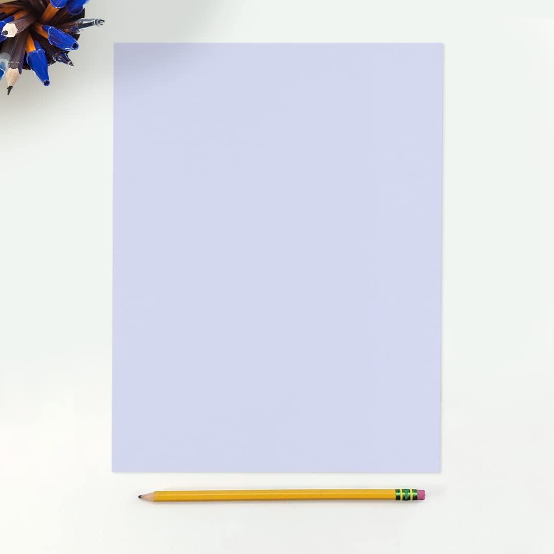 Lilac Purple Letter Size Paper, 80lb, 50 Sheets