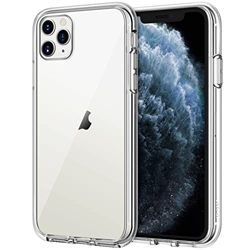 Case for iPhone 11 Pro Max 6.5-Inch, Non-Yellowing Shockproof Phone Bumper Cover, Anti-Scratch Clear Back (Clear)