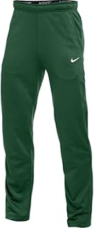Men's Green and White Regular Fit Pants