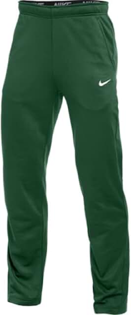 Men's Green and White Regular Fit Pants