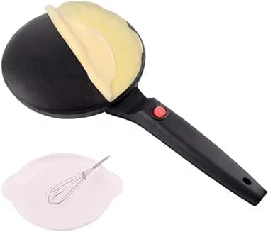 Electric pancake maker with 20 cm non-stick plate
