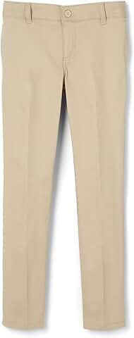 Girls' Stretch Twill Skinny Pants with Adjustable Waist