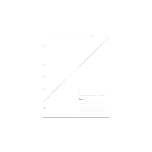 White Spiral Paper Pocket Folders, 5 Pack