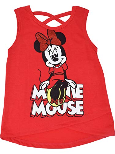 Minnie Mouse Baby Girls French Terry Crossover T-Shirt Shorts Set Red 18 Months