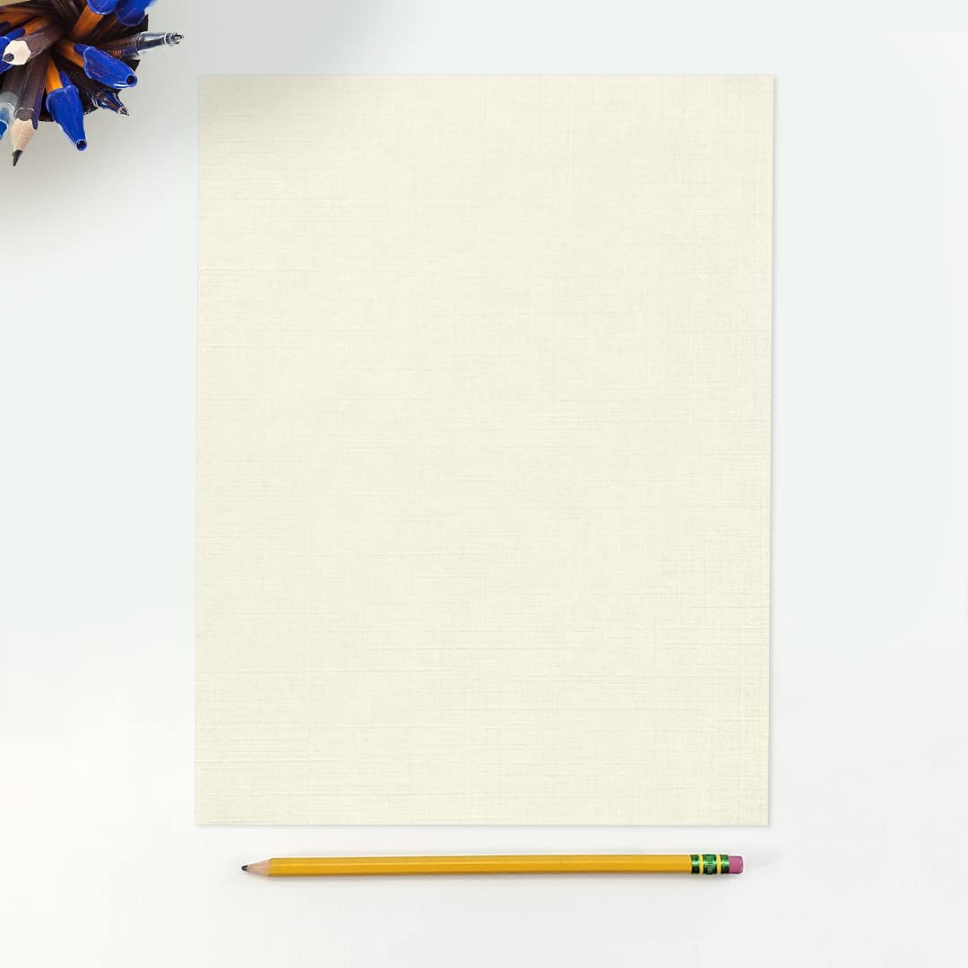 Letter Size Natural Linen Paper, 80lb, 500 Sheets