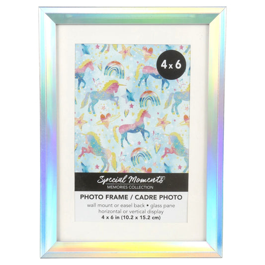 Memories Collection Iridescent Photo Frames, 4x6 in. (Pack of 12)