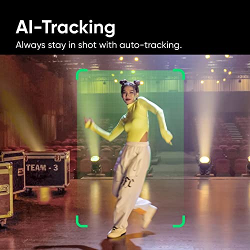 Link - PTZ 4K Webcam with 1/2" Sensor, AI Tracking, Gesture Control, HDR, Noise-Canceling Microphones, Specialized Modes, Webcam for Laptop, Video Camera for Video Calls, Live Streaming