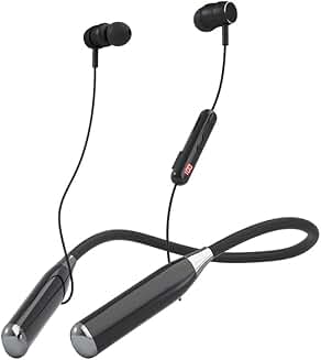 Wireless Neckband Headphones with 200H Playtime and LED Display