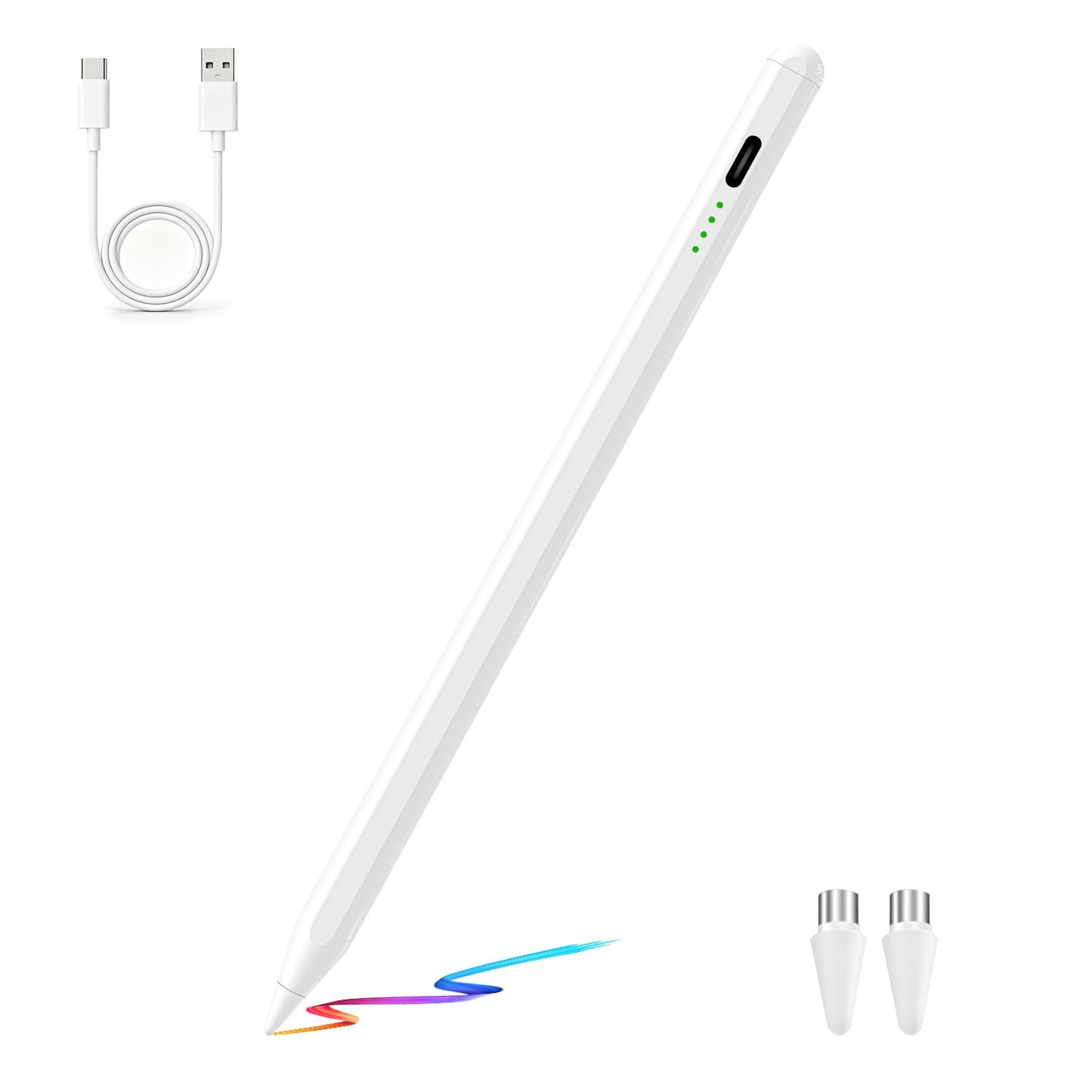 Active Stylus Pen for Touch Screens with Magnetic and Rechargeable Features