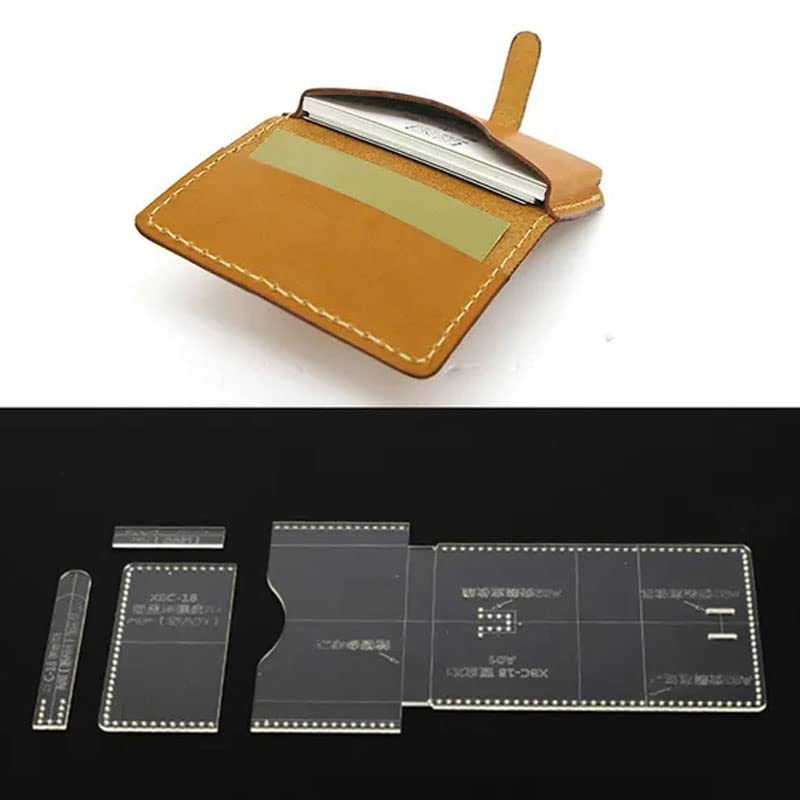 ClearCraft Wallet Pattern Tool Set, 4 Templates, Transparent Acrylic