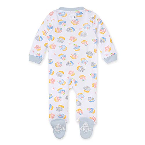 Girls' Sleep and Play Pajamas, 100%  Cotton One-Piece Romper Jumpsuit Zip Front PJs, Sweetest Treats, 3 Months