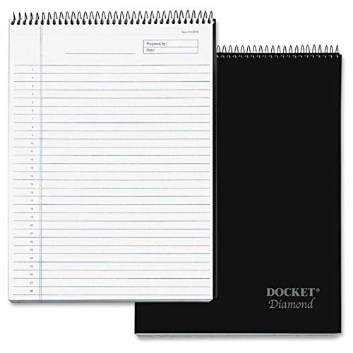 Wirebound legal ruled notebook, 8.5 x 11.75 inches