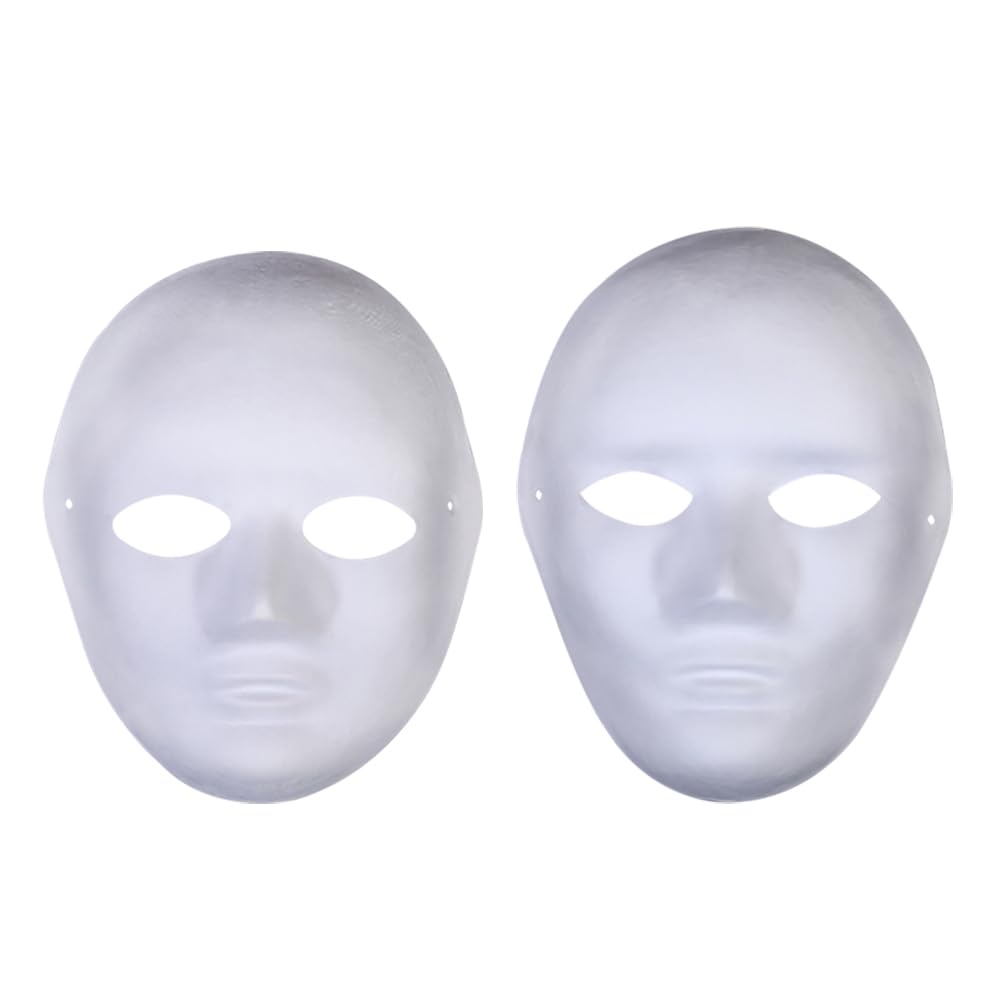 8-Piece Paintable Paper Mache Mardi Gras Masks