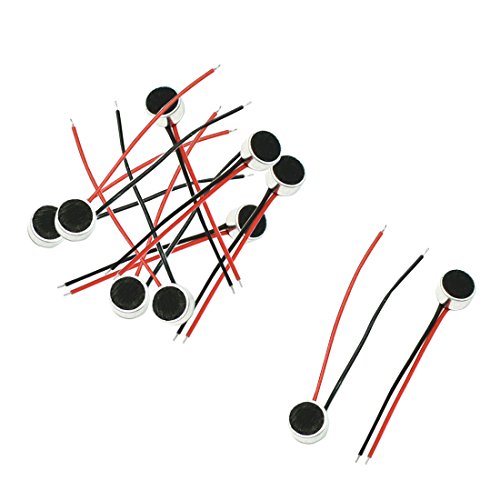 10 Pcs 6mm x 3.5mm 2 Wire Cable MIC Electret Condenser Microphone