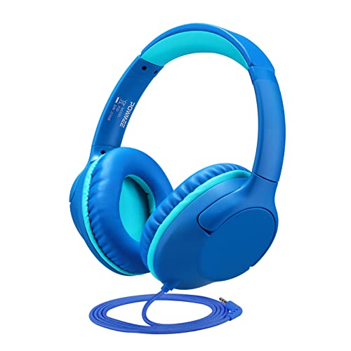 P20 Kids Over-Ear Headphones, 94dB Volume Limit, Blue