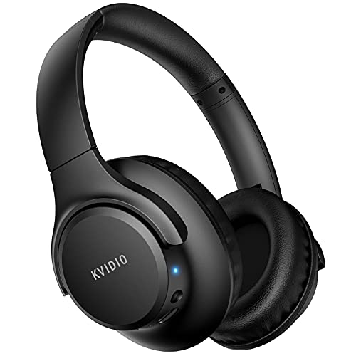 Bluetooth Headphones Over Ear, 55 Hours Playtime Wireless Headphones with Microphone,Foldable Lightweight Headset with Deep Bass,HiFi Stereo Sound for Travel Work Laptop PC Cellphone