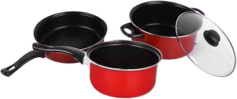 3-Piece Non-Stick Cookware Set for Home Use