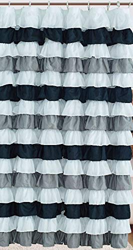Room Darkening Blackout Window Curtains with Back Tab Hanging Loops - 52" x 84", Light Blue