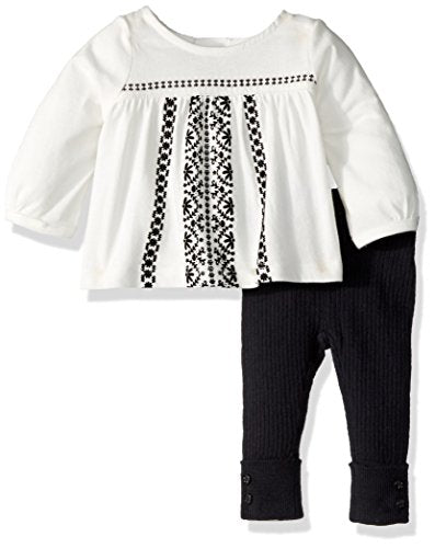 Baby Girls' 2 Pc Sets 127g196, Ivory, 3M