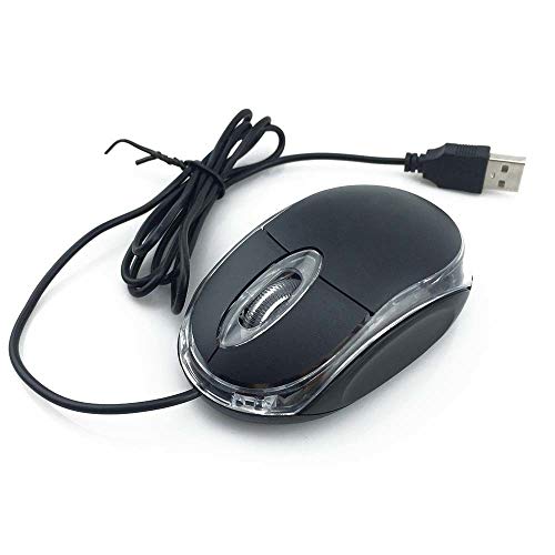 Black USB 3D Optical Mouse with Scroll Wheel