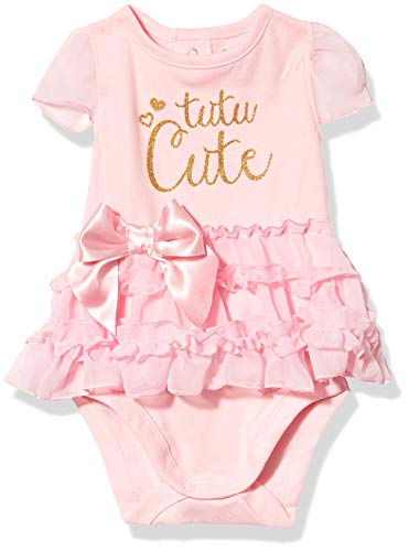 Baby Girls' Bodysuit Skirt, Tutu Cute, 0-3 Months