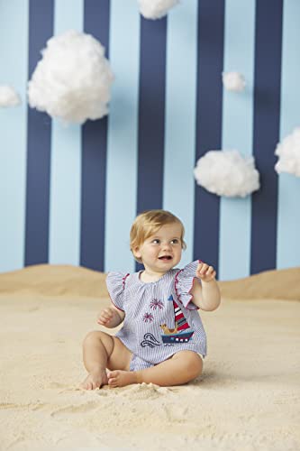 Girls Pinafore Set, Sailboat, 3-6 Months