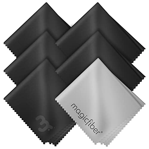 Microfiber cleaning cloths, 6-pack for glasses and screens