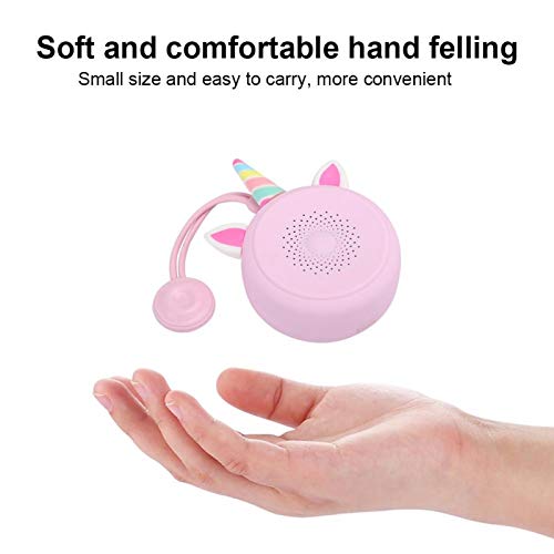 Bluetooth Speaker, Waterproof Mini Bluetooth 5.0 Portable HI-FI Pink Cute Wireless Speaker Compatible with Universal Smartphones/ Desktop/ Laptop/ Tablets/ MP3 Devices, Gift for Girls Women